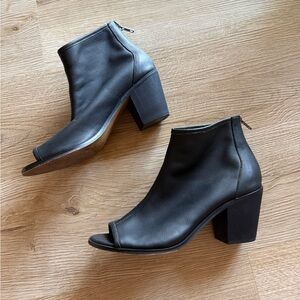 Kelsi Dagger Brooklyn Open-toe Leather Boots Shoes